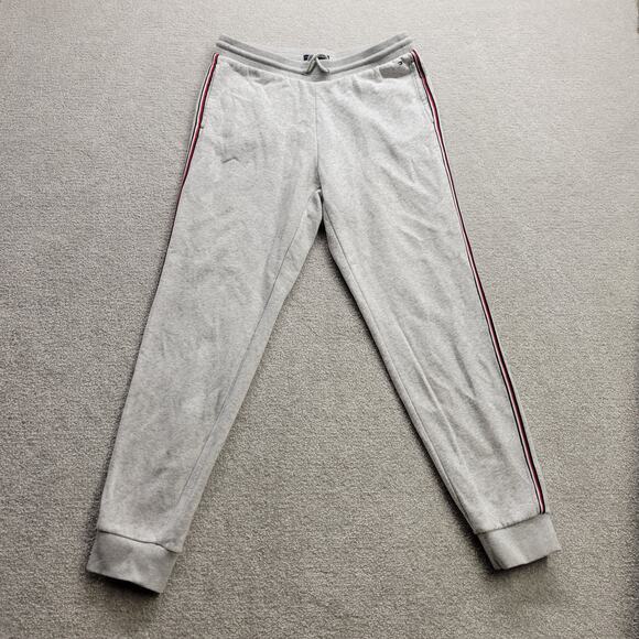 Tommy Hilfiger French Terry Grey Heather Logo Sweatpants Jogger Men's Size Small - Picture 1 of 7